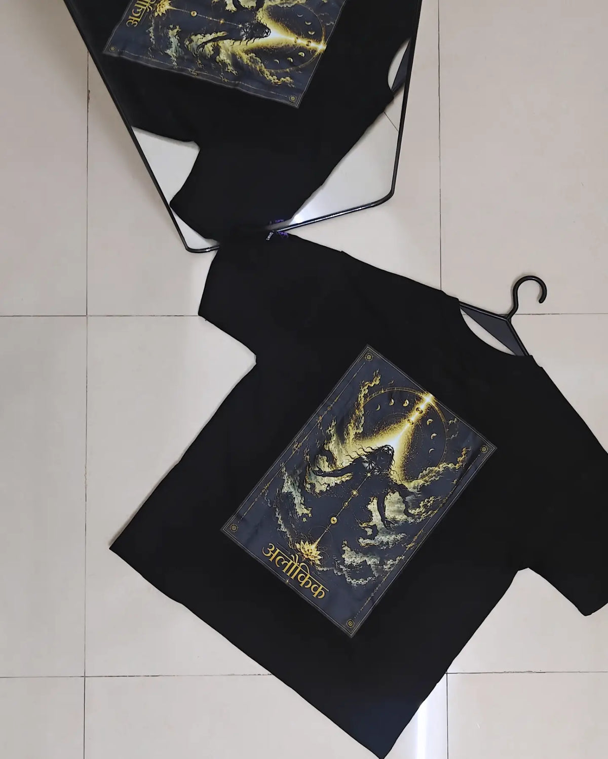Oversized French Terry Cotton T-Shirt