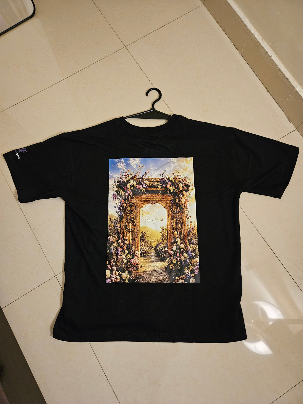 Oversized French Terry Cotton T-Shirt